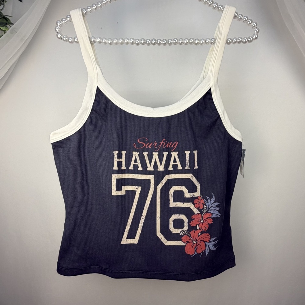 Arizona Jean Co Surfing Hawaii Women's Tank Top Size  XL NWT